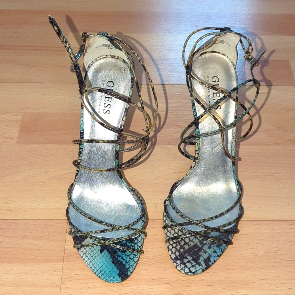 Guess snake print sandal